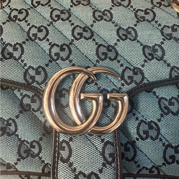 Gucci Matelasse GG Canvas Marmont Shoulder Flap Bag - Picture 3 of 13